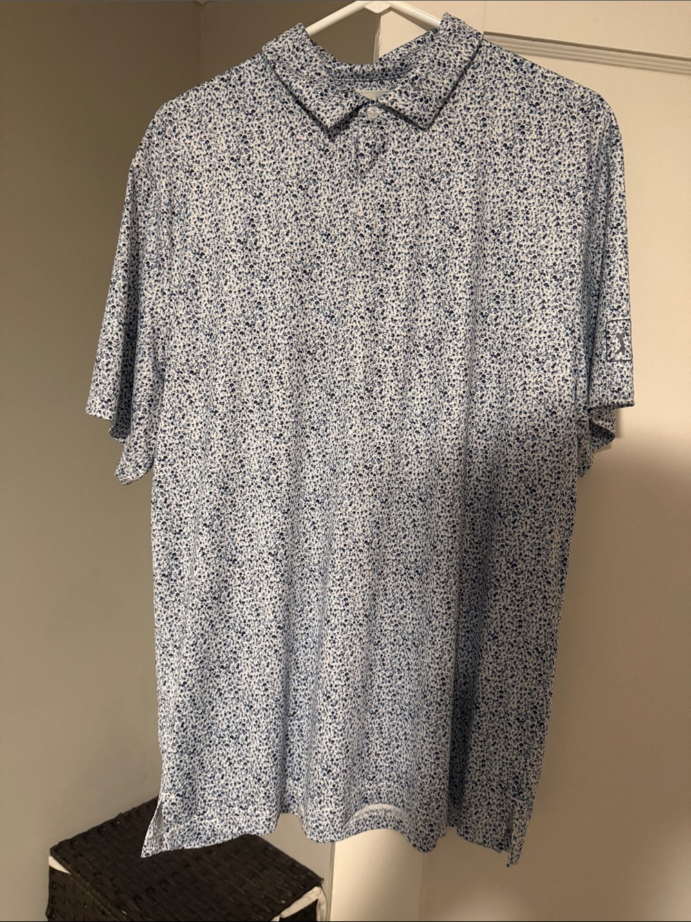 NWOT PGA Tour Blue Microdot Short-Sleeve Polo